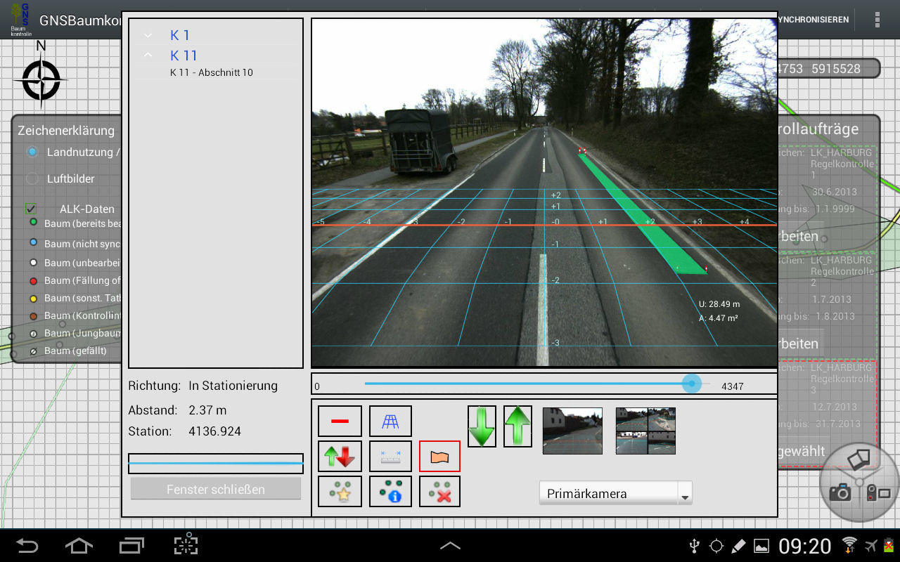 Auswertung von GEO Net solution